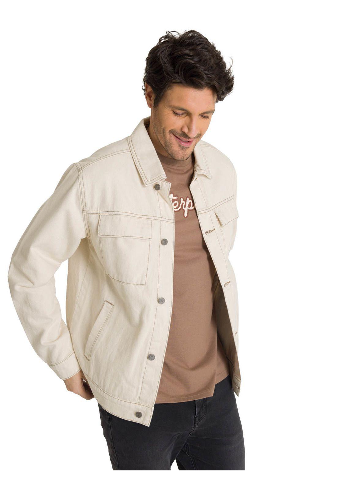 Chaqueta de Jeans Hombre Denim Work Beige-1
