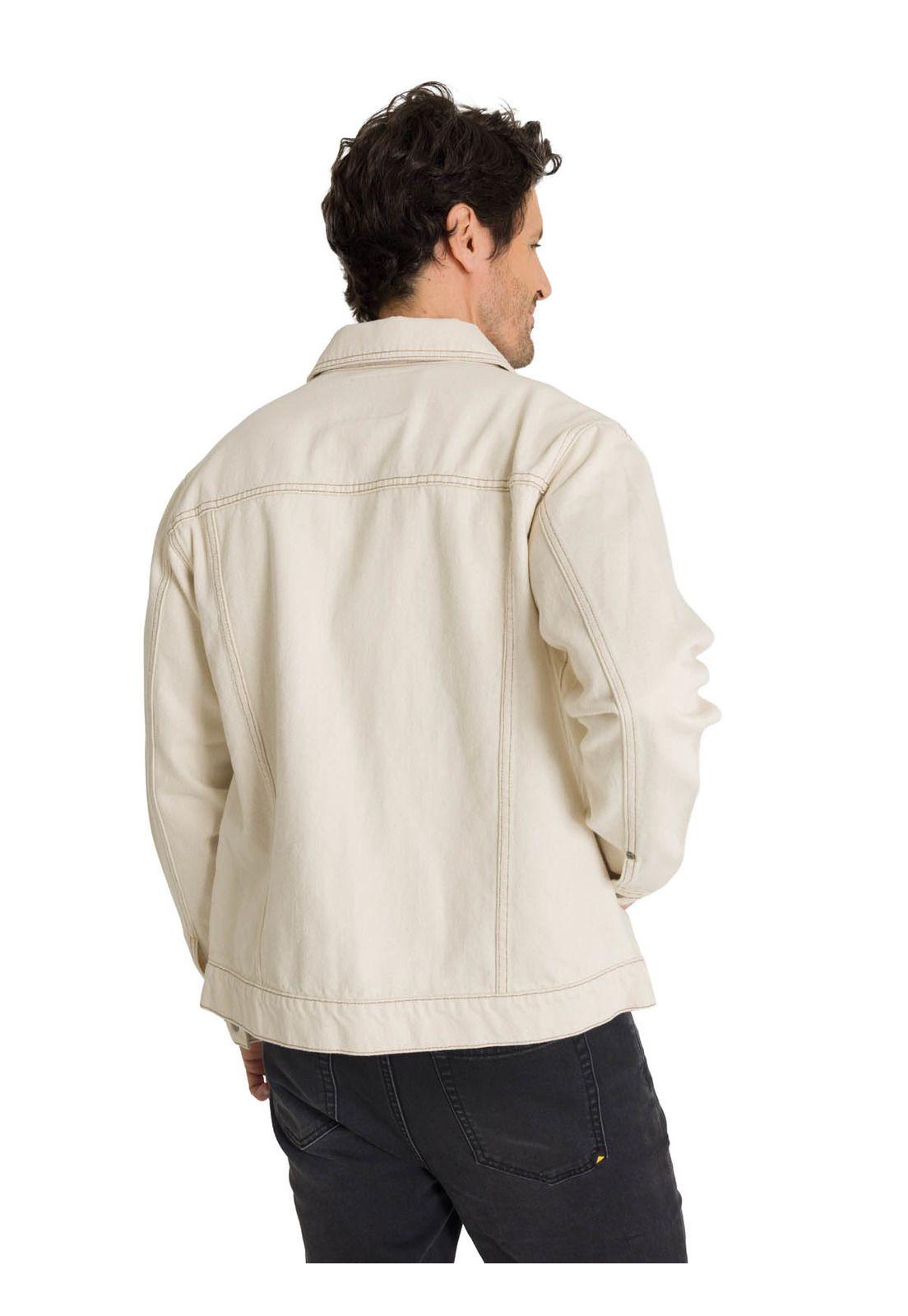 Chaqueta de Jeans Hombre Denim Work Beige-3