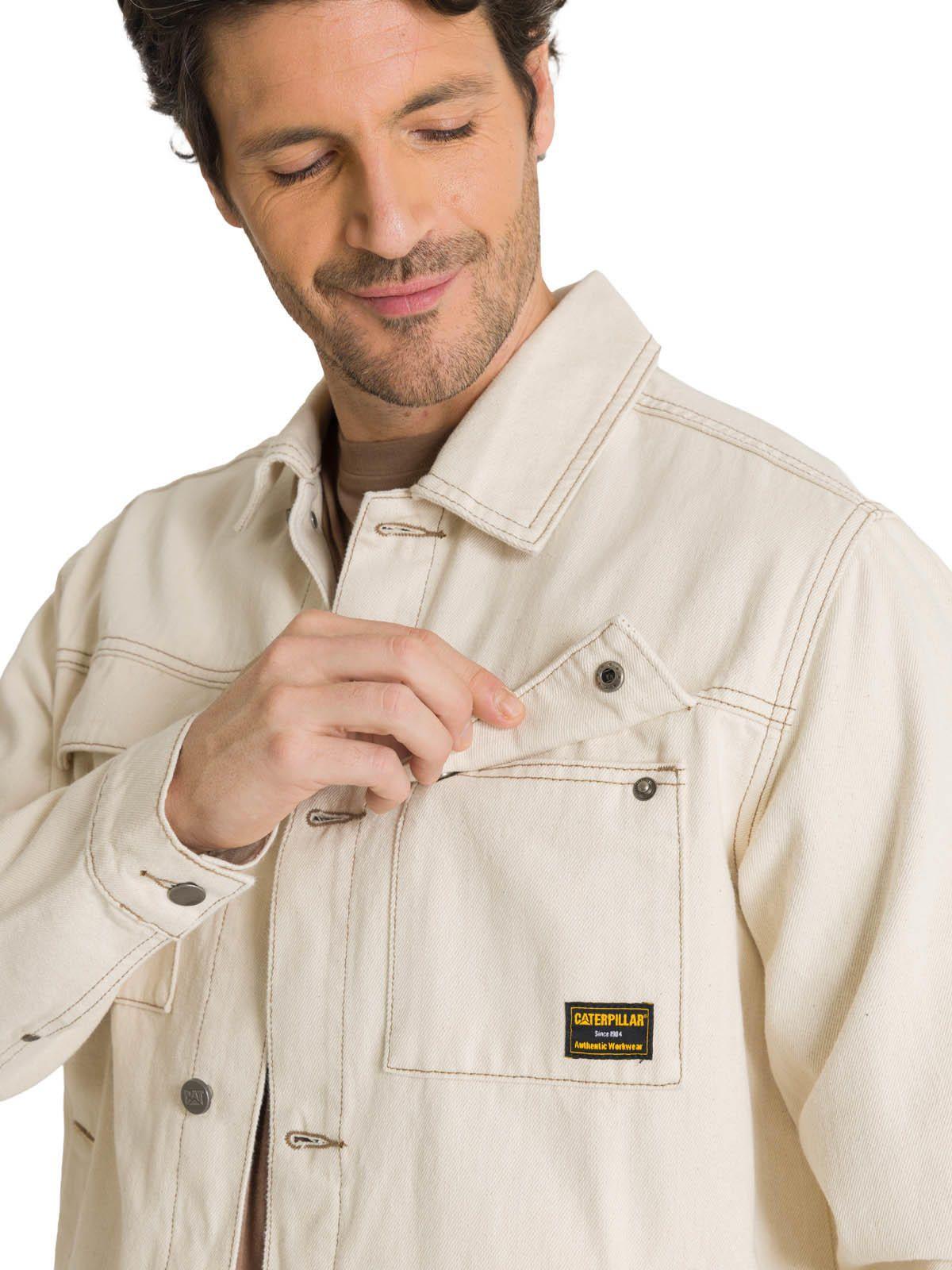 Chaqueta de Jeans Hombre Denim Work Beige-4