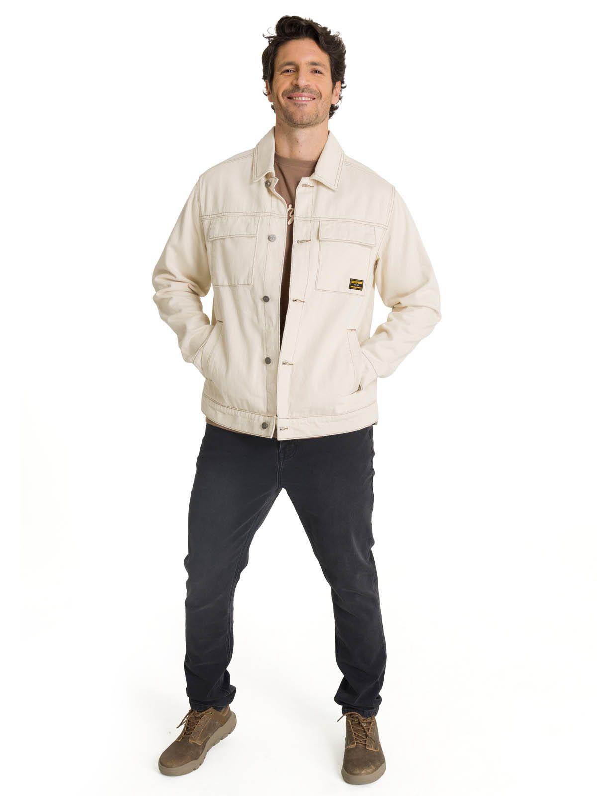 Chaqueta de Jeans Hombre Denim Work Beige-5