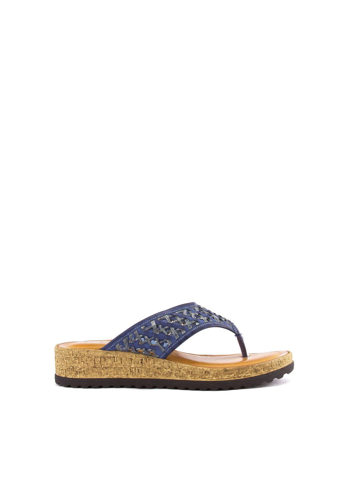 Sandalia  Conchal Casual Azul-1