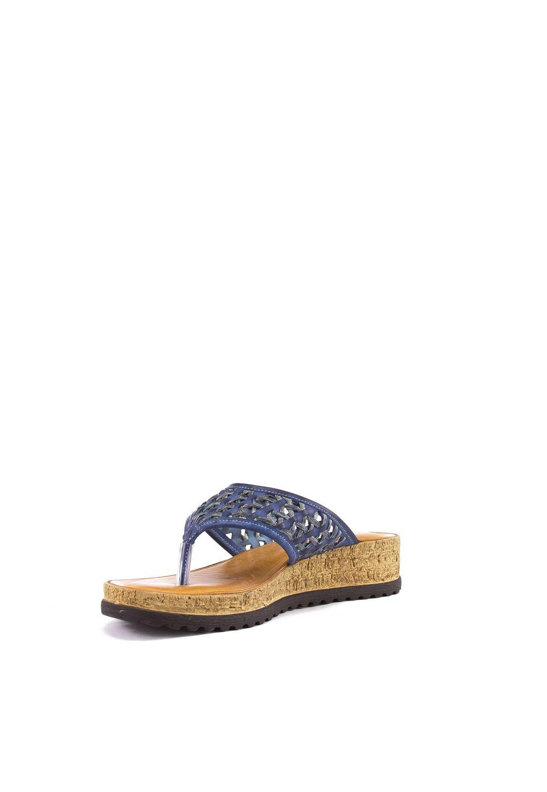 Sandalia  Conchal Casual Azul-3
