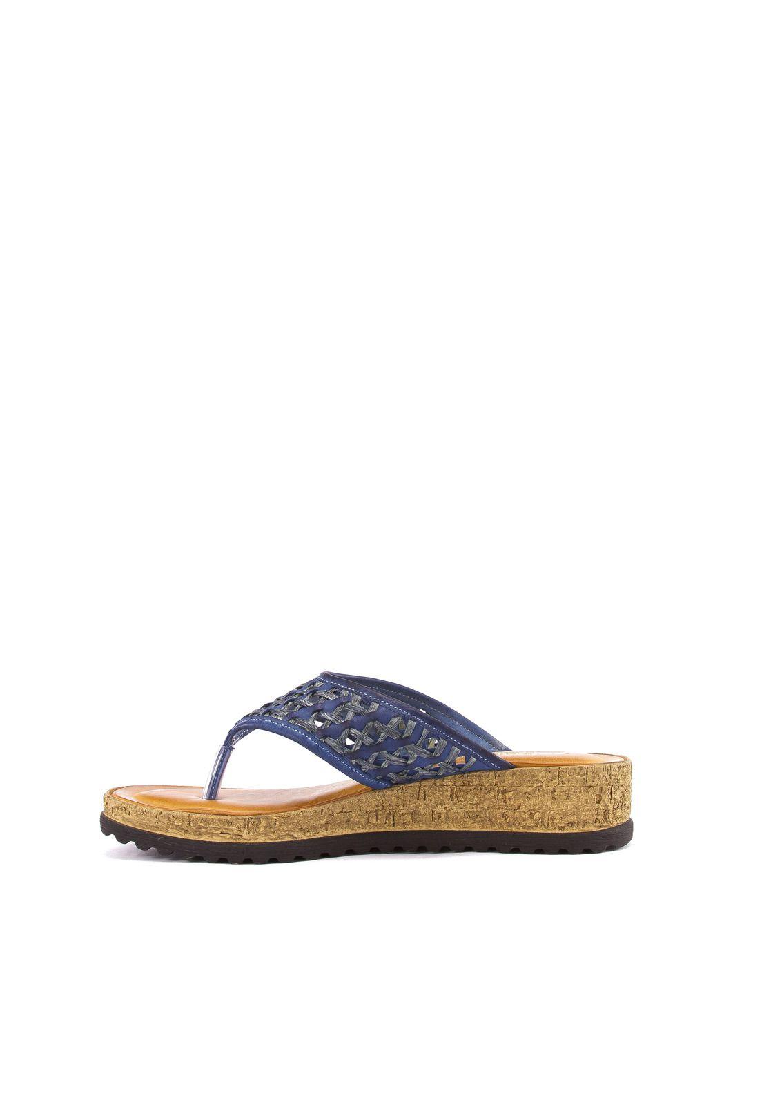 Sandalia  Conchal Casual Azul-4