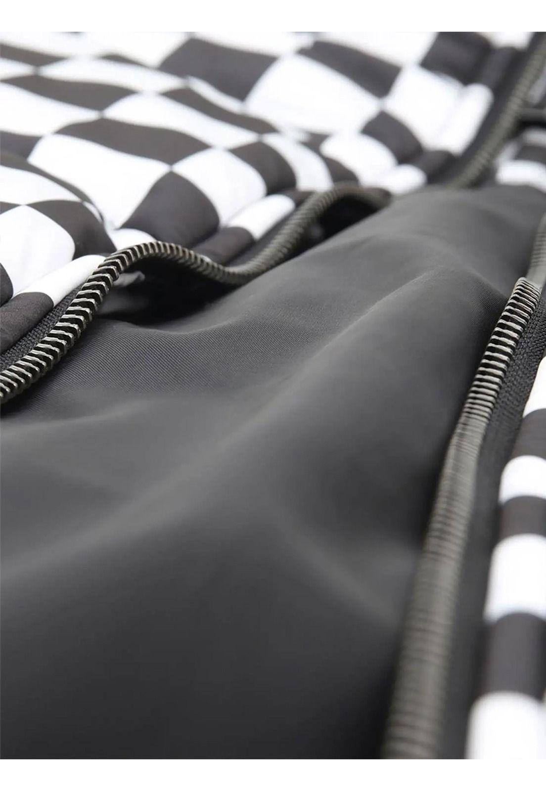 Chaqueta Foundry Print Puff M Blanco Mujer-5