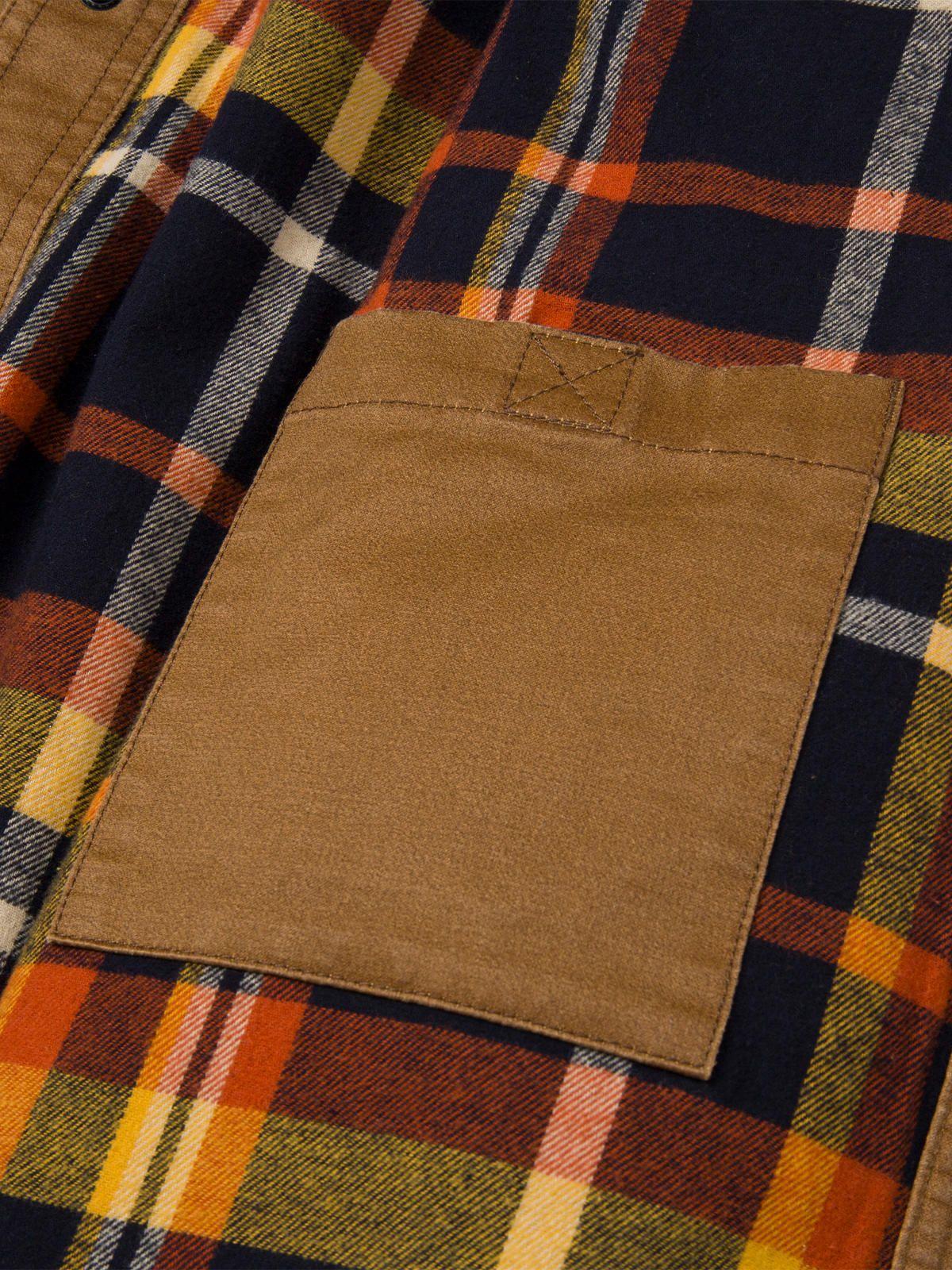 Chaqueta Hombre Waxed Cotton Shirt Jac Café-8