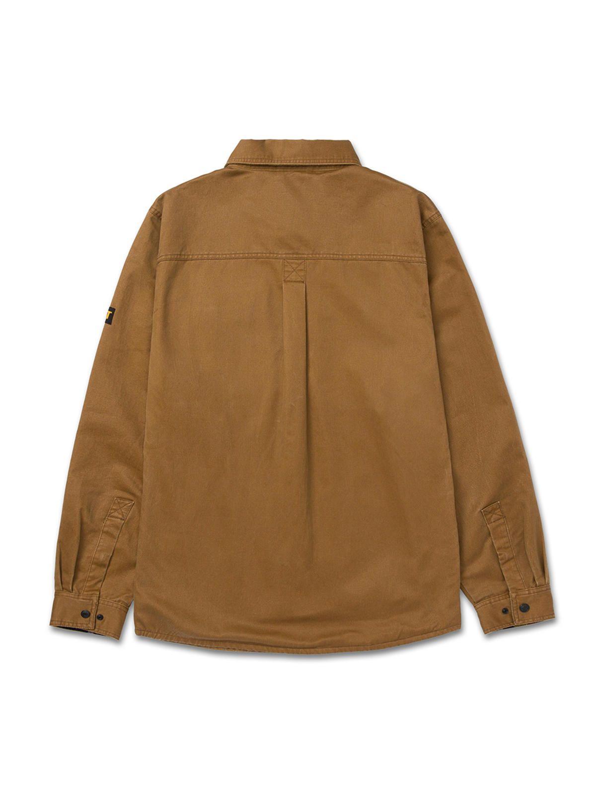 Chaqueta Hombre Waxed Cotton Shirt Jac Café-9