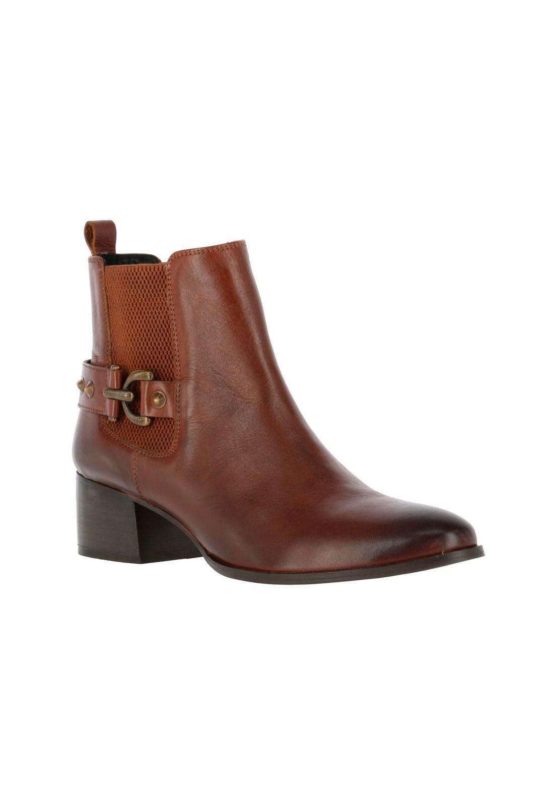Botin Cuero Toscana Cognac-0