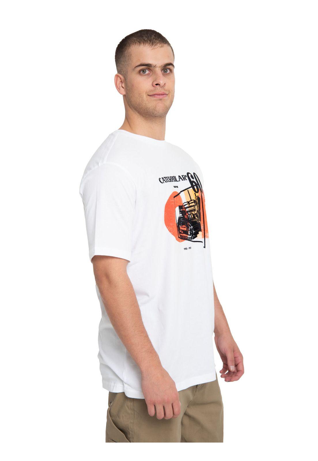 Polera Manga Corta Hombre Retro Vibes Blanco-1