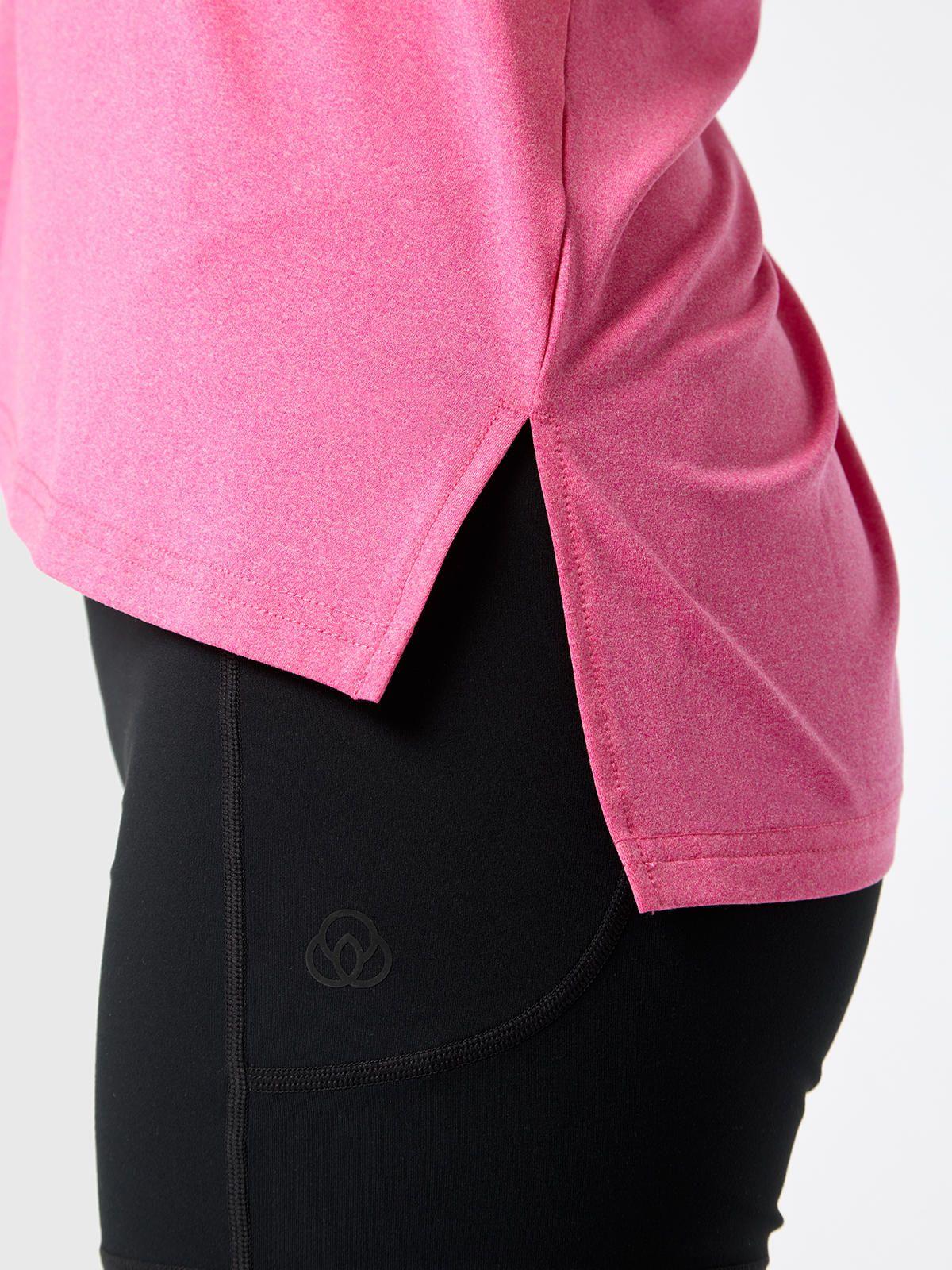 Polera V Neck Rec Rosado Mujer-3