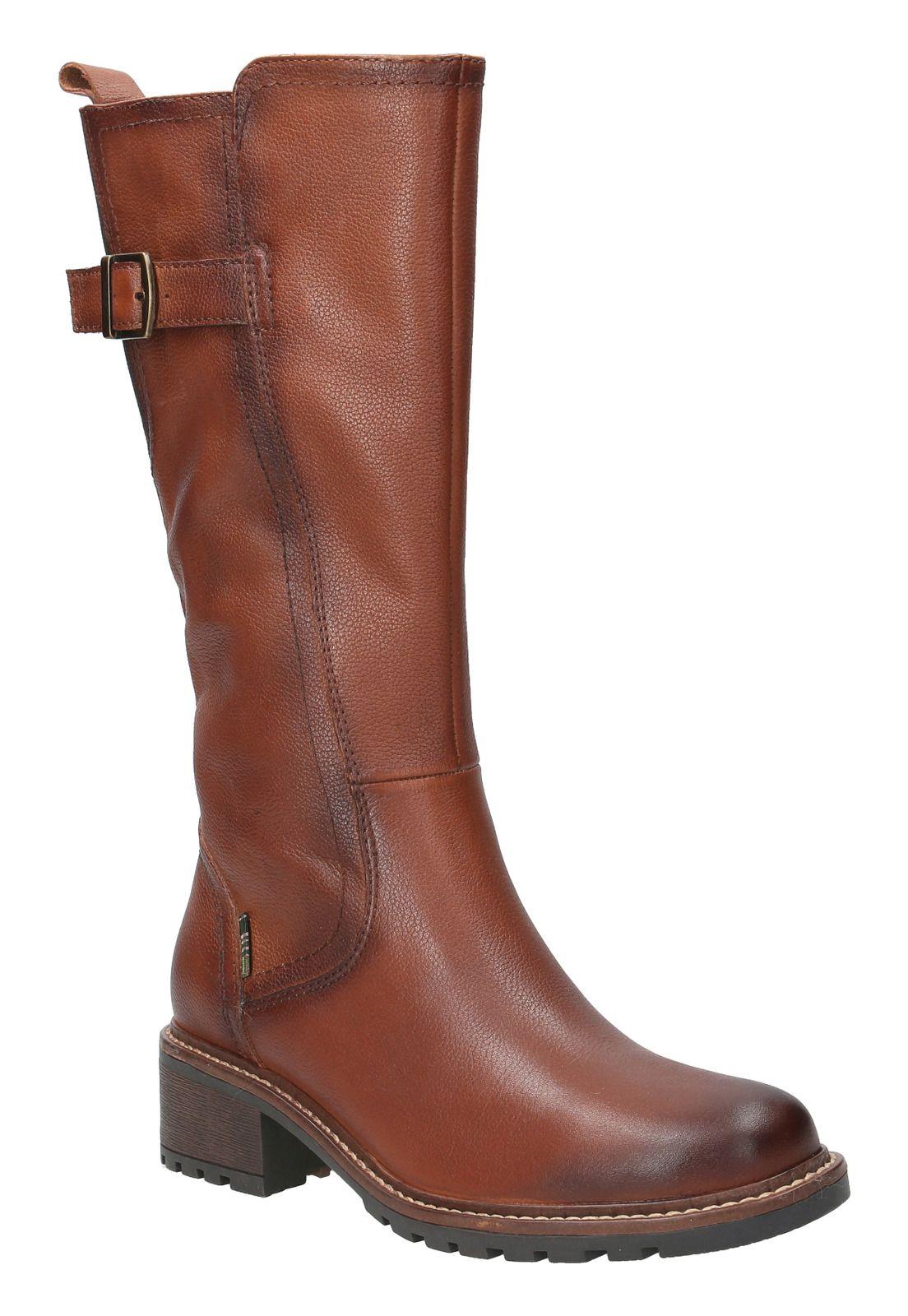 Bota Cuero Mujer Siena Café-1