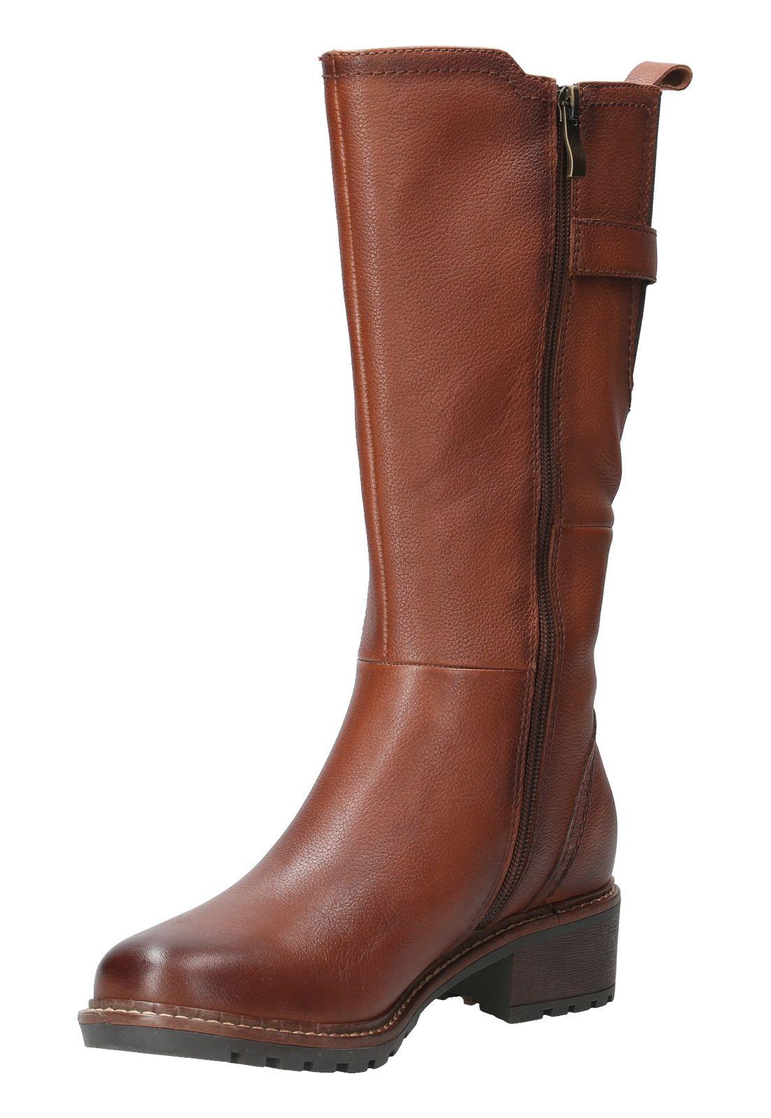 Bota Cuero Mujer Siena Café-3