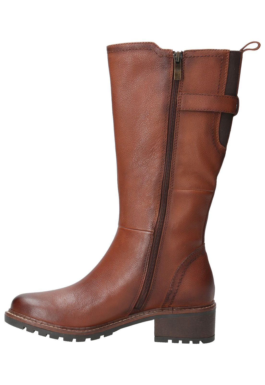 Bota Cuero Mujer Siena Café-4