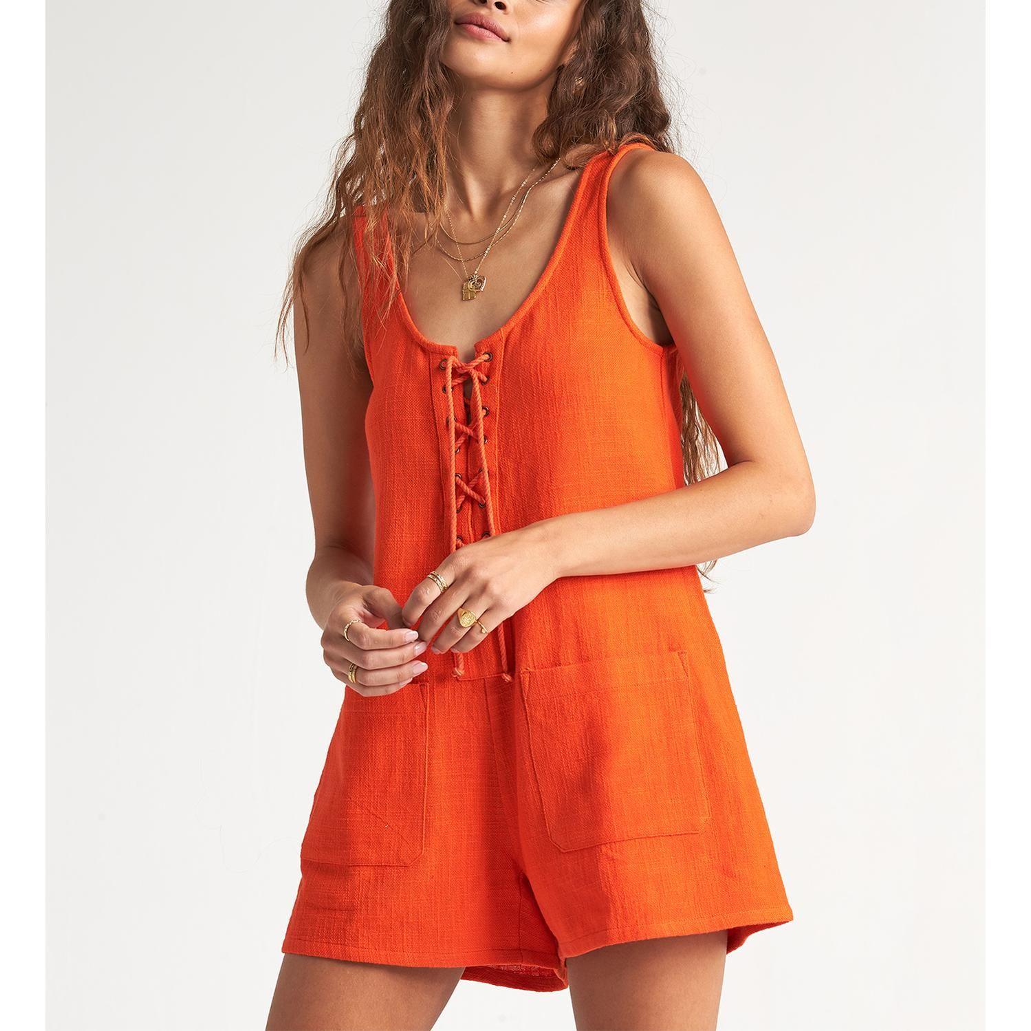 Enterito  Lazy Waves Rojo Mujer-1