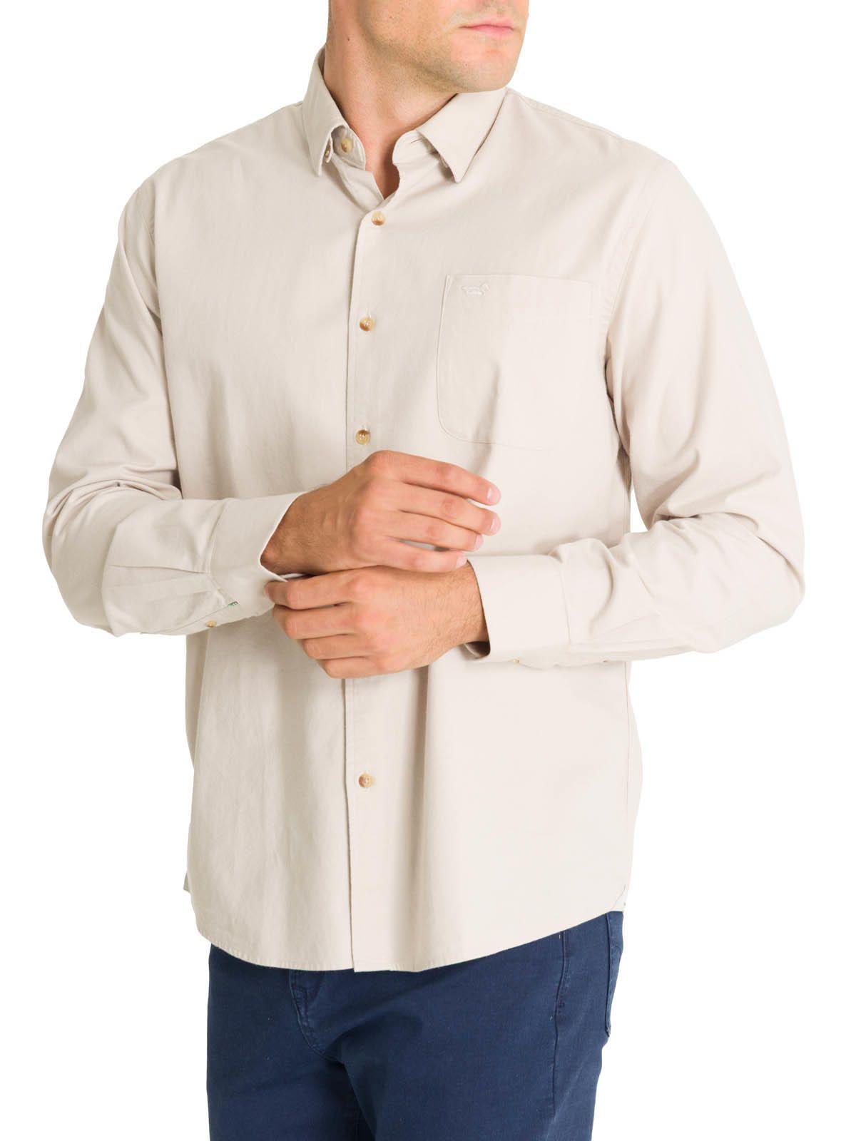 Camisa Algodón Orgánico Hombre Anzio Café-5