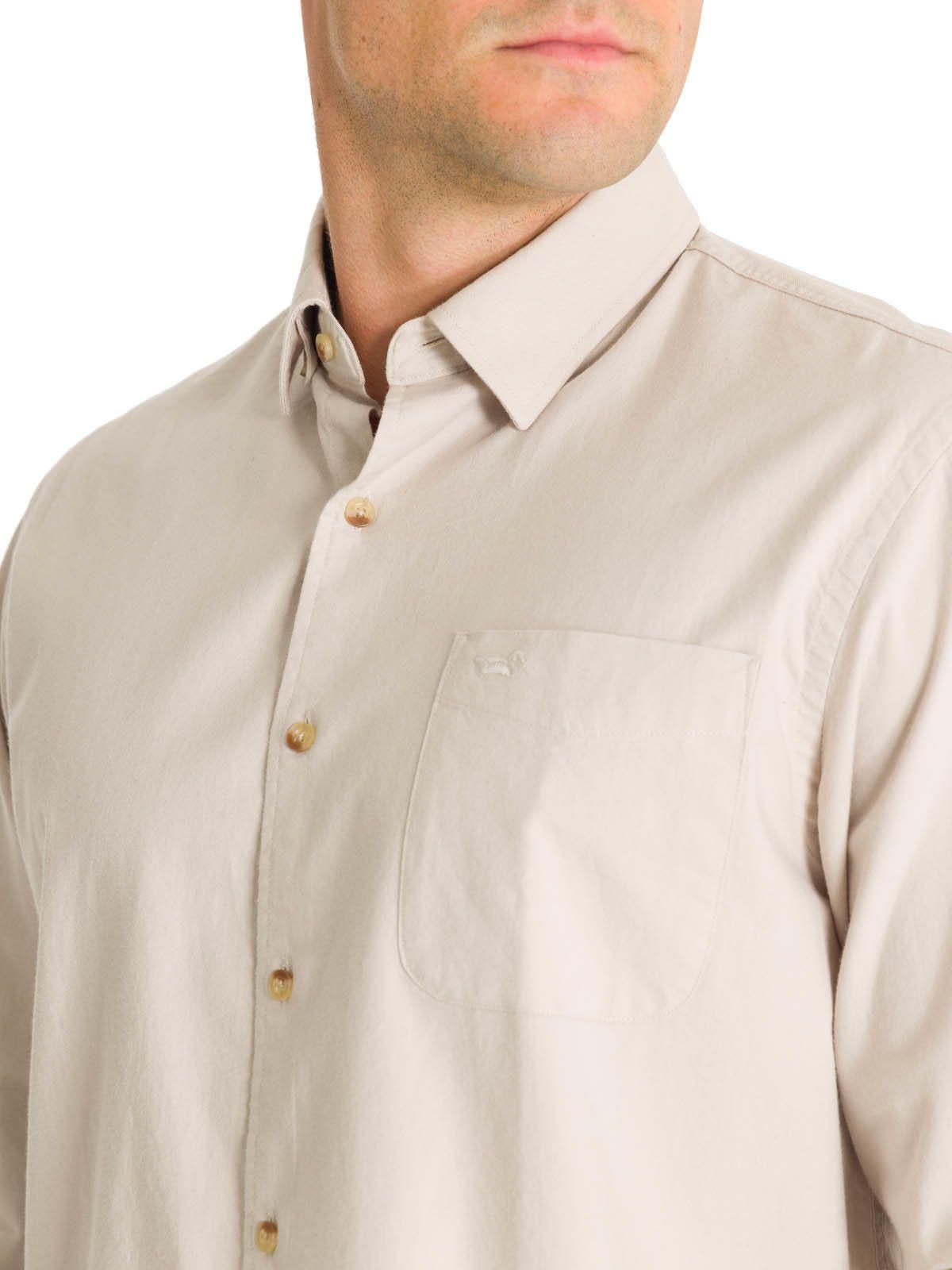 Camisa Algodón Orgánico Hombre Anzio Café-7
