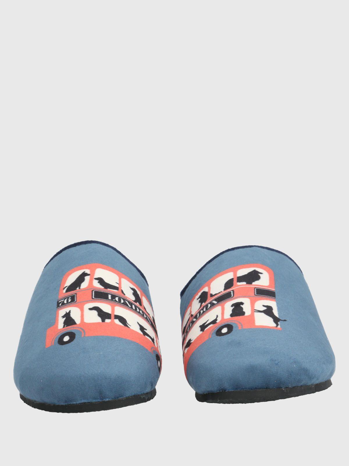 Pantufla  Unisex  Slipper Uk Bus Azul-5