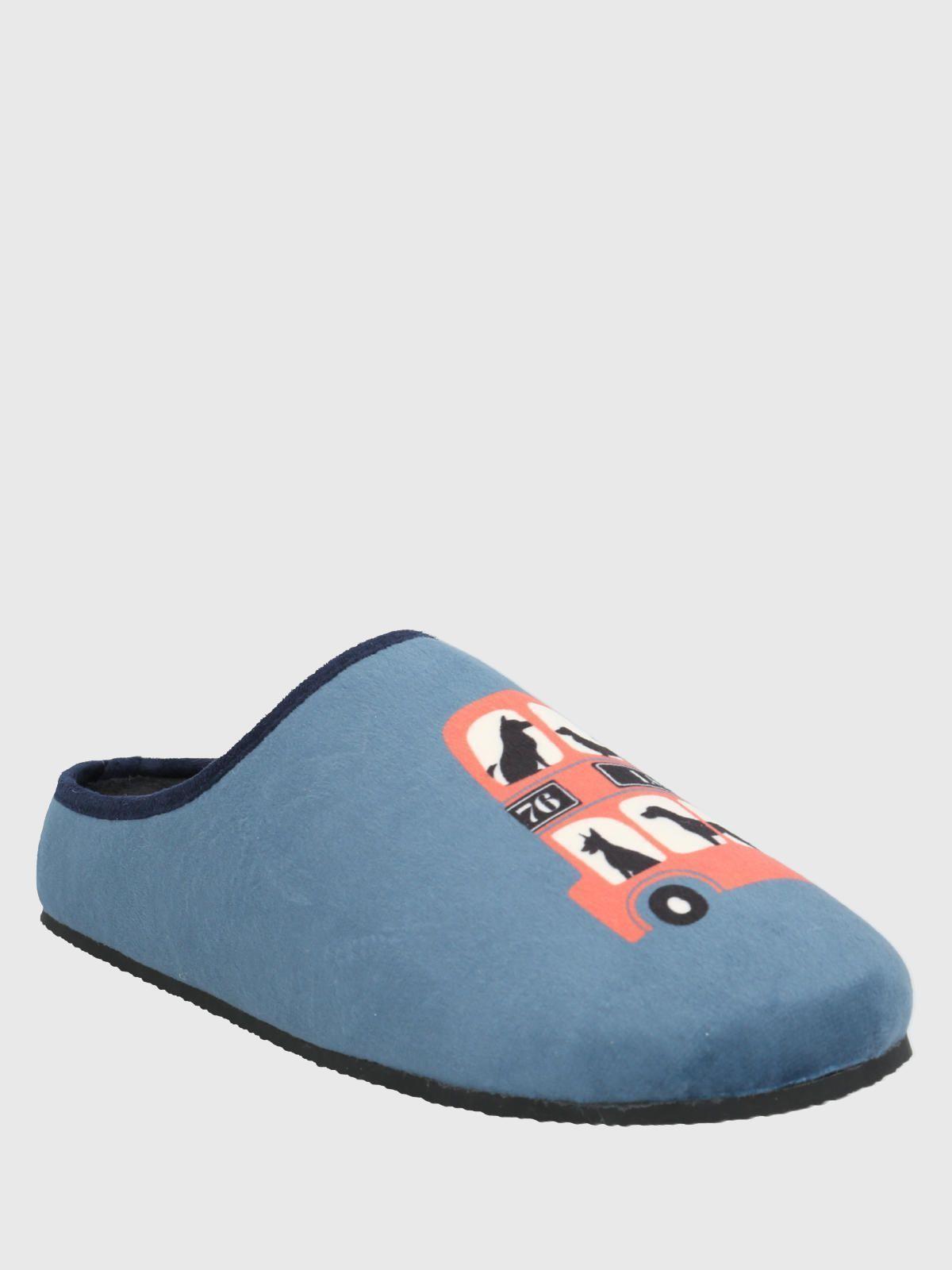 Pantufla  Unisex  Slipper Uk Bus Azul-2