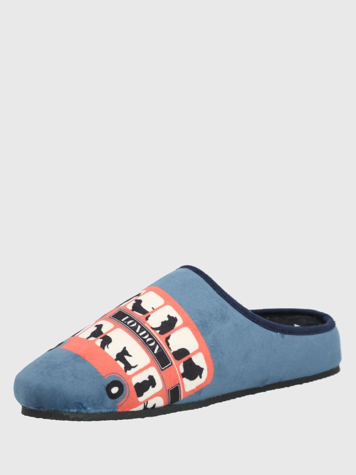 Pantufla  Unisex  Slipper Uk Bus Azul-4