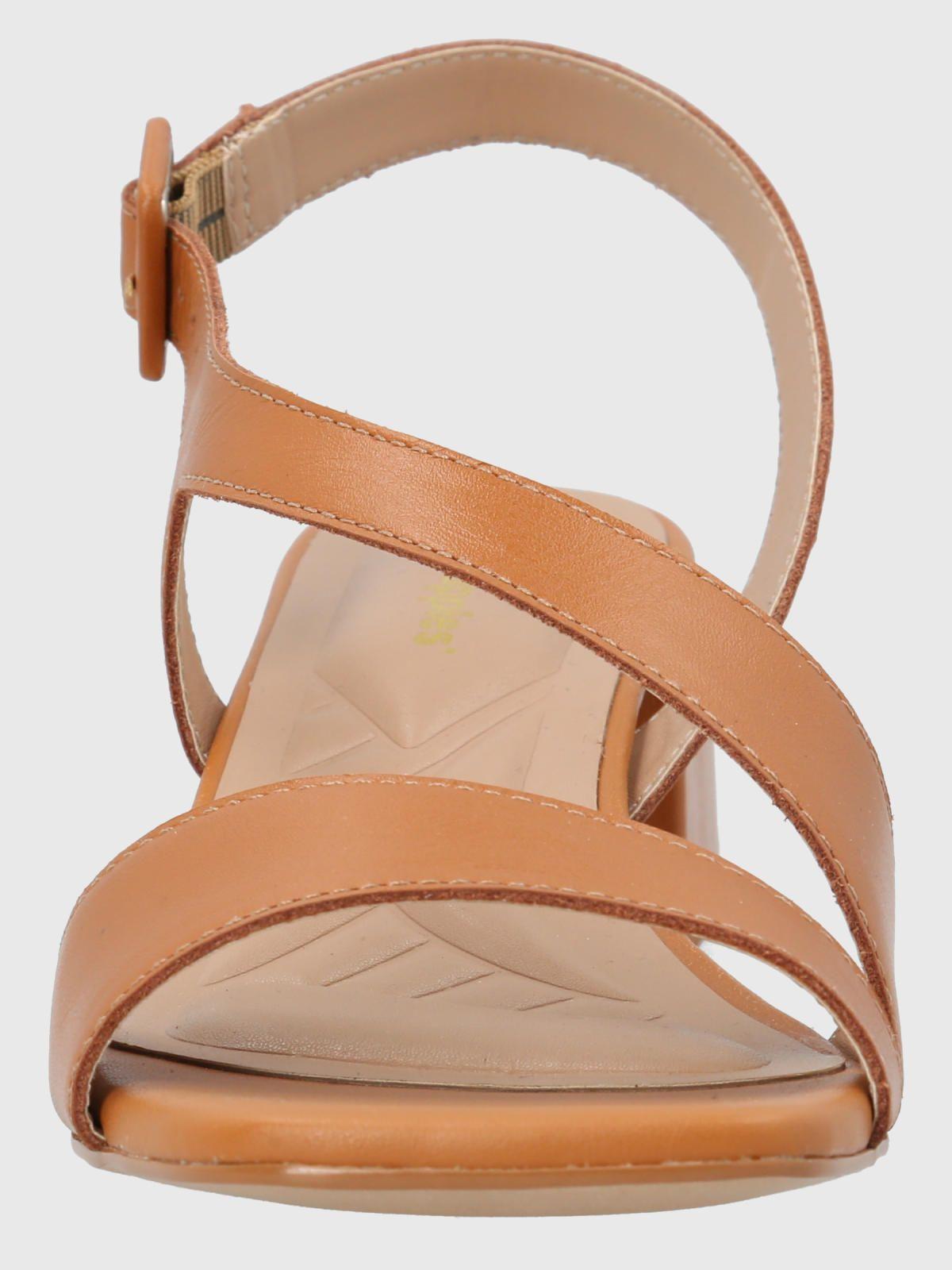 Sandalia Vestir Mujer Cuero Agna Café-3