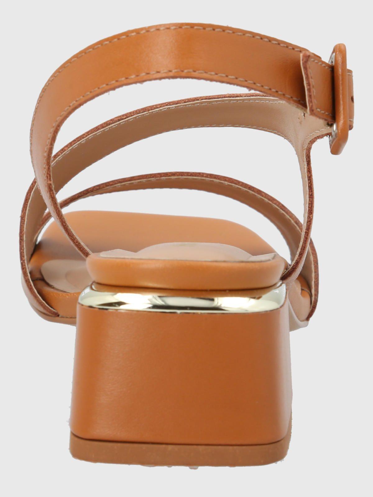 Sandalia Vestir Mujer Cuero Agna Café-6