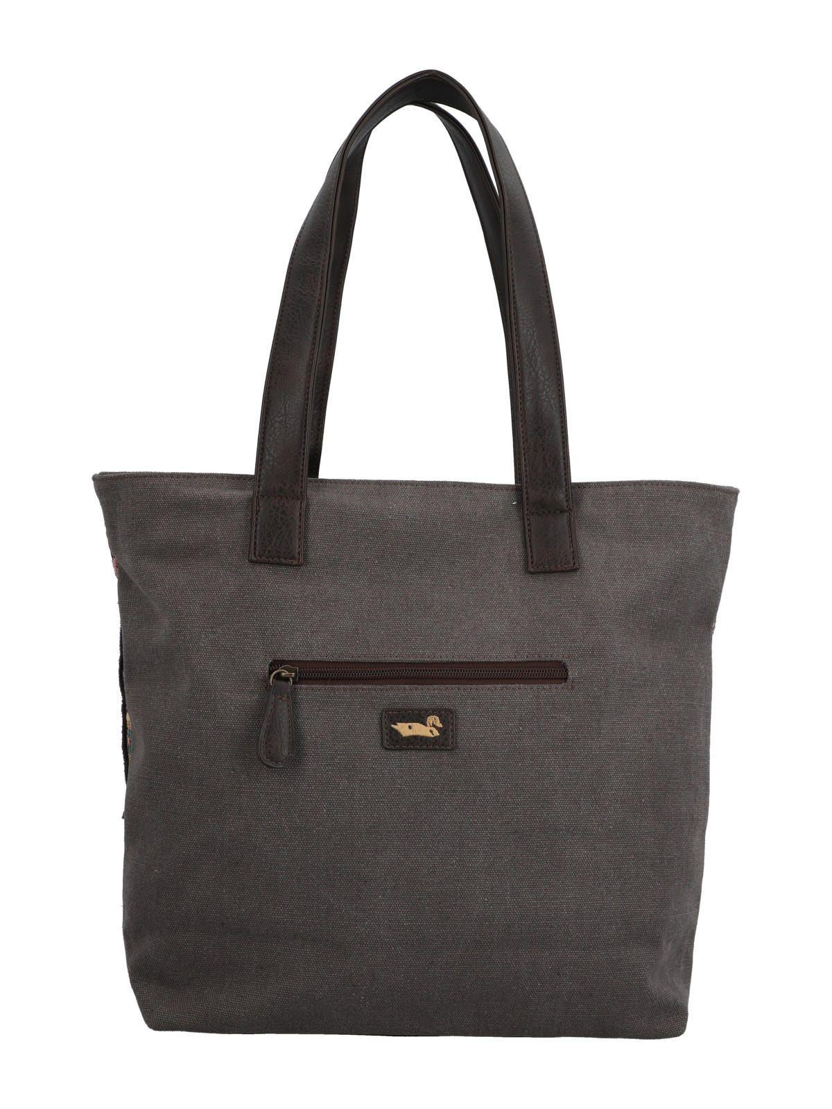 Cartera Textil Mujer Fauii Tote Gris-2