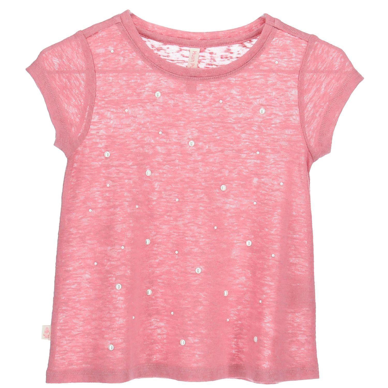 Polera M/C Lino Gs19-Tsh/Galaxia Rosa-0