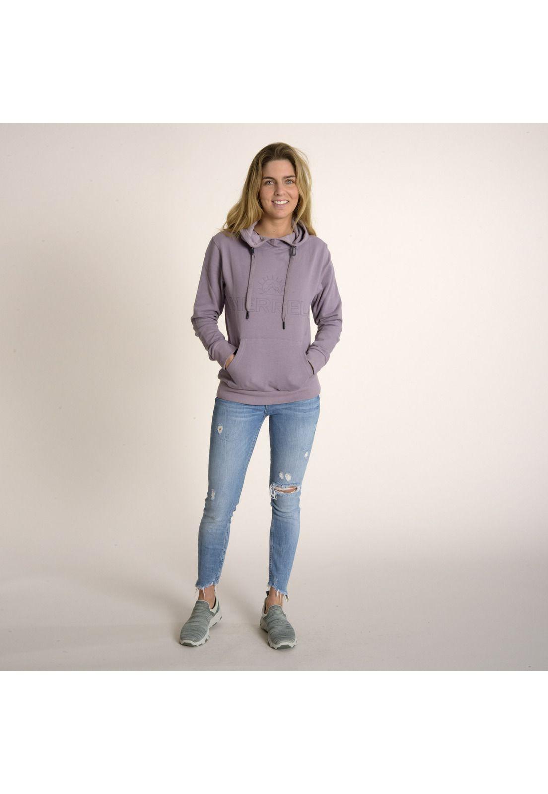 Poleron Mujer W Merrell Pull Over Morado-3