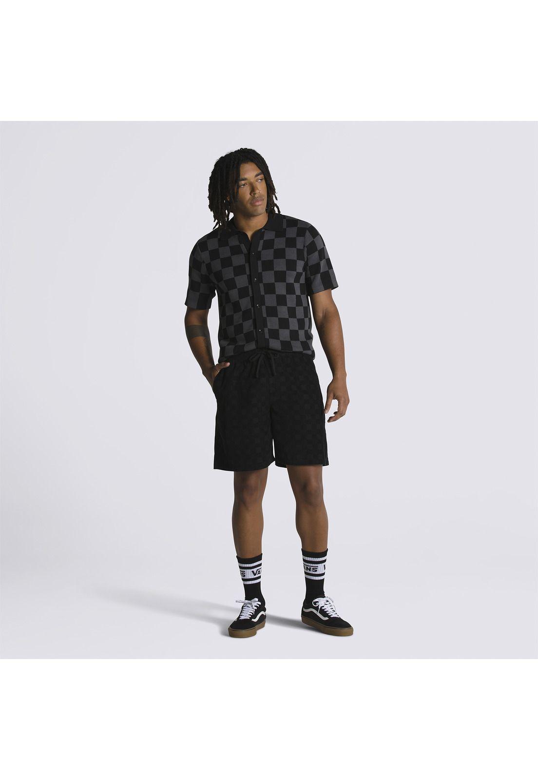 Short Range Check Cord Loo Negro Hombre-0