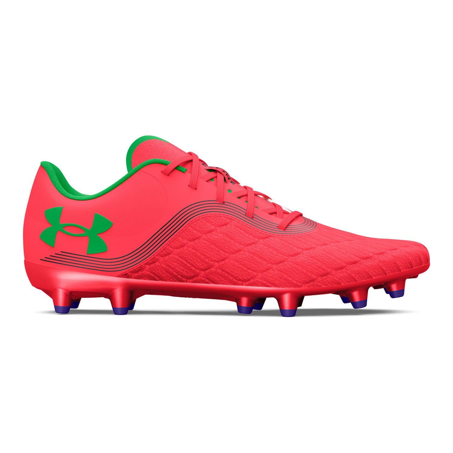Zapato fútbol UA Magnetic Pro 3 mujer Rojo-0