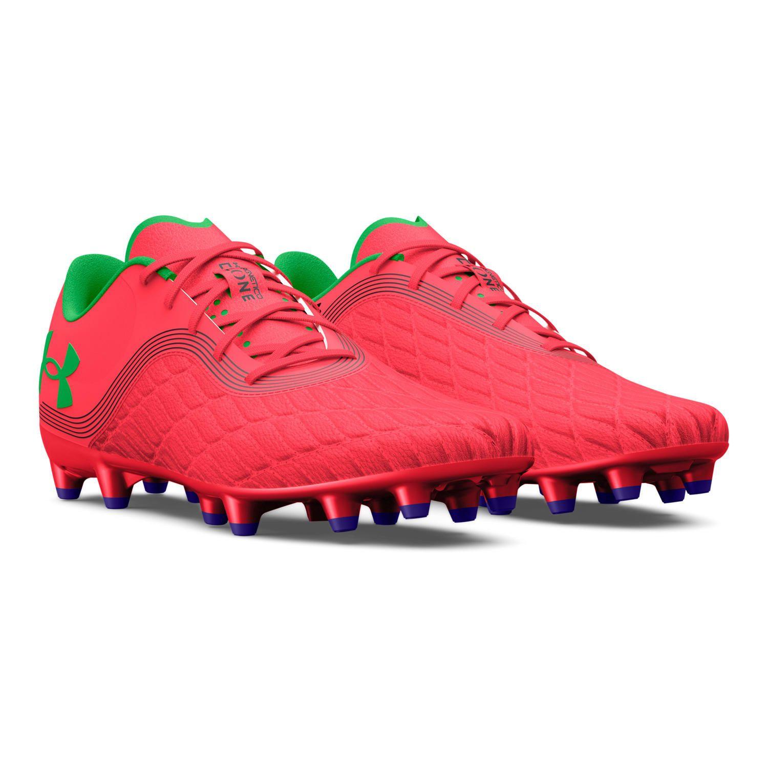 Zapato fútbol UA Magnetic Pro 3 mujer Rojo-5