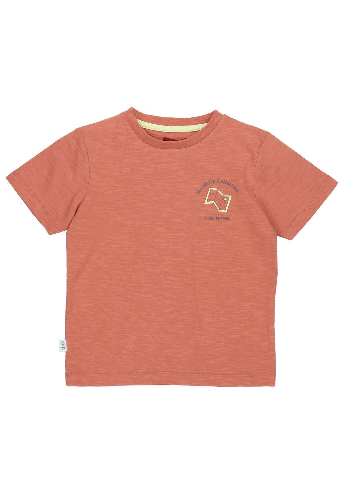 Polera M/C Niño Roadtrip Naranja-0