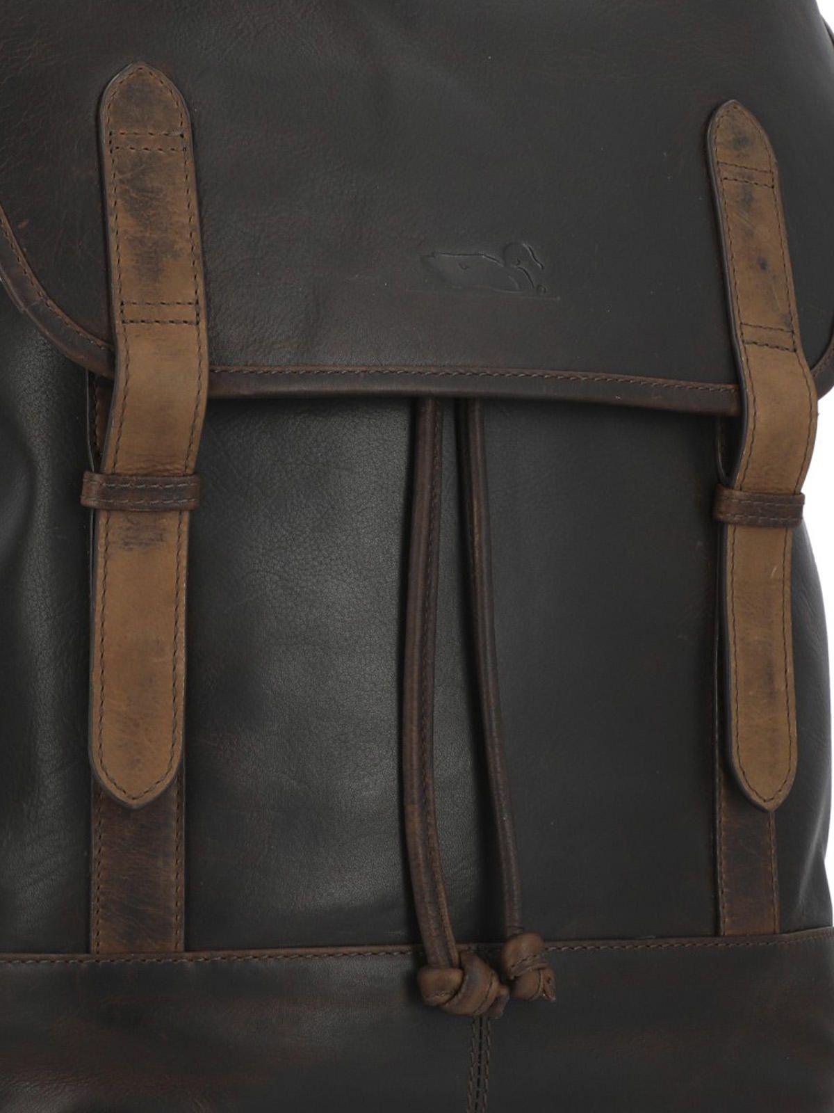 Mochila Cuero Hombre Tc Steven Back Café-3