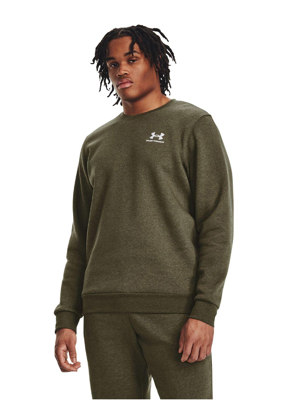 Polerón UA Essential Verde para hombre-3