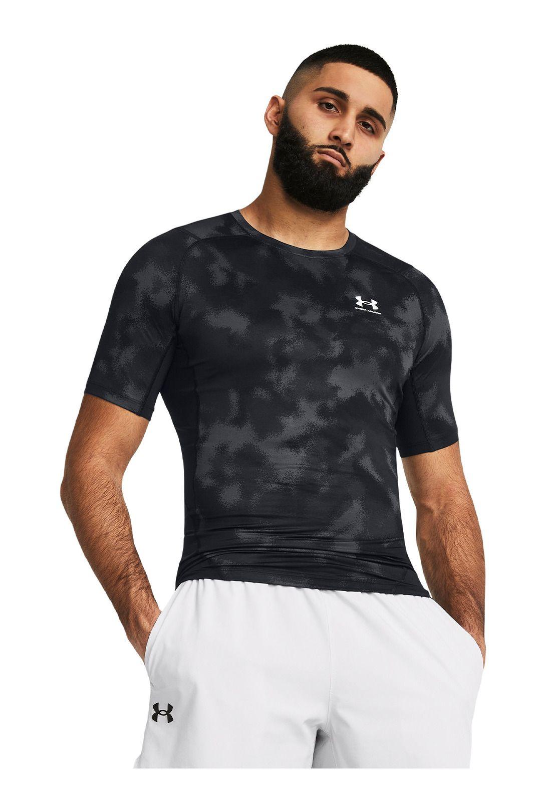 Polera UA HeatGear® hombre Negro-3