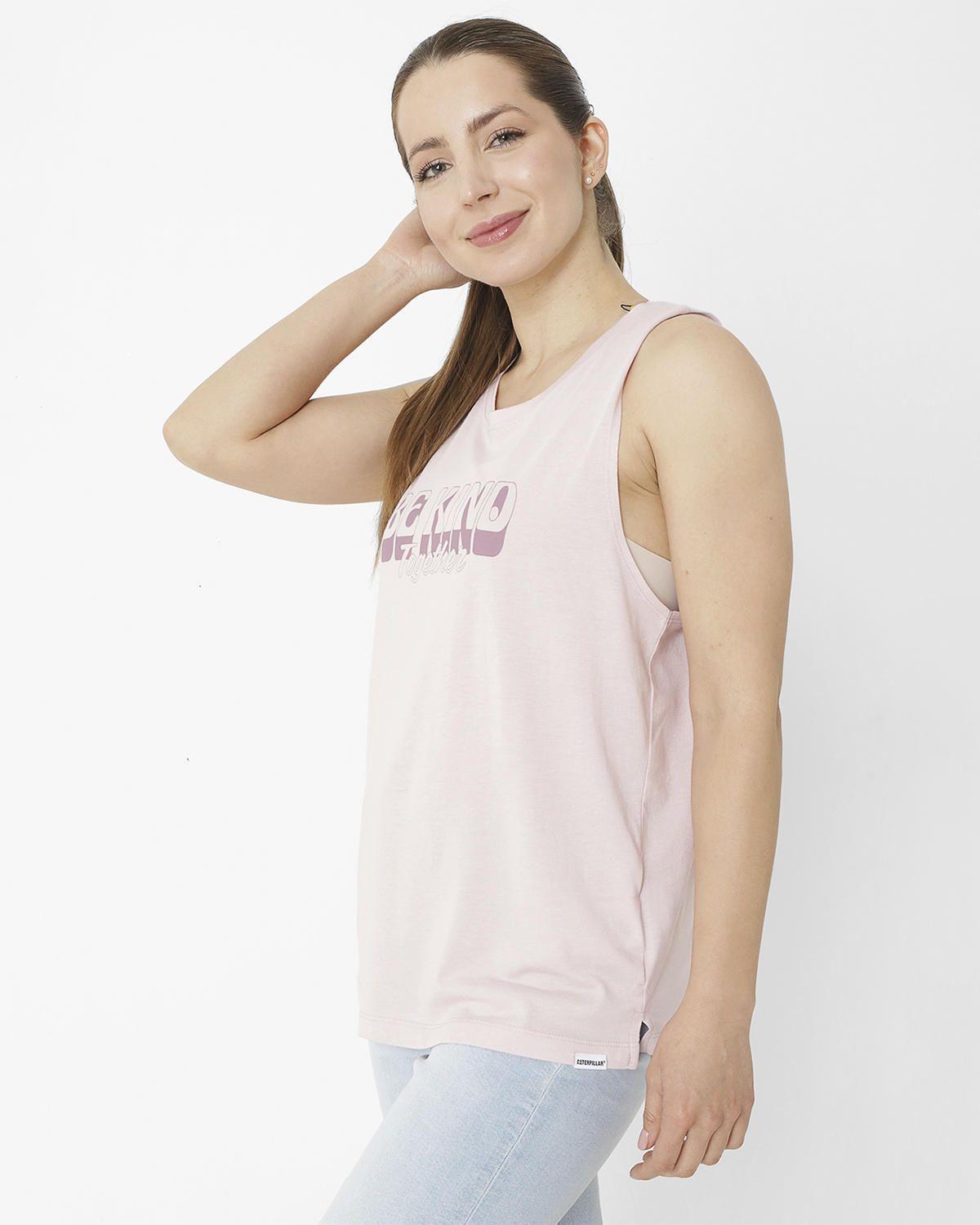 Polera M/C W Graphic Tank Morado Mujer-3