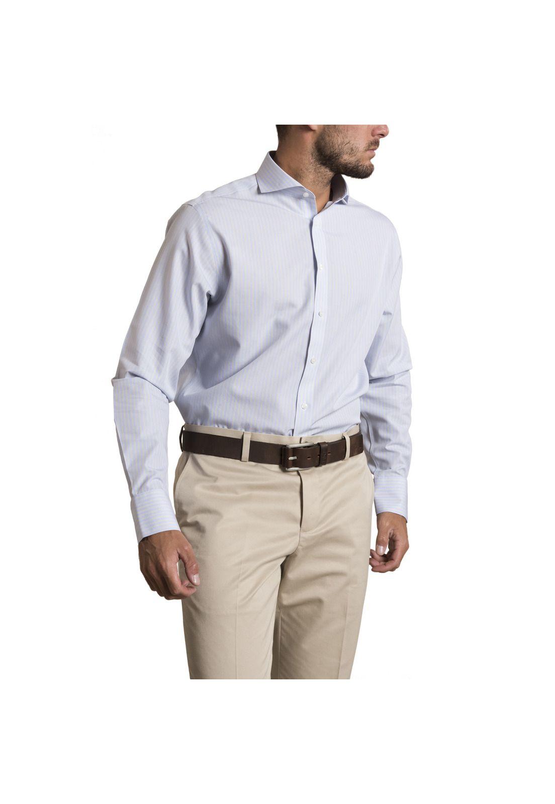 Camisa Libre de Arrugas Rockford Celeste-0