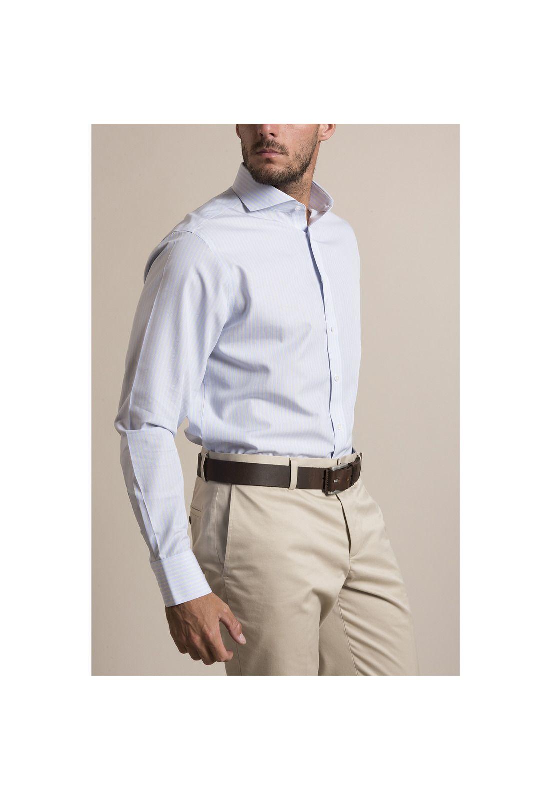 Camisa Libre de Arrugas Rockford Celeste-1