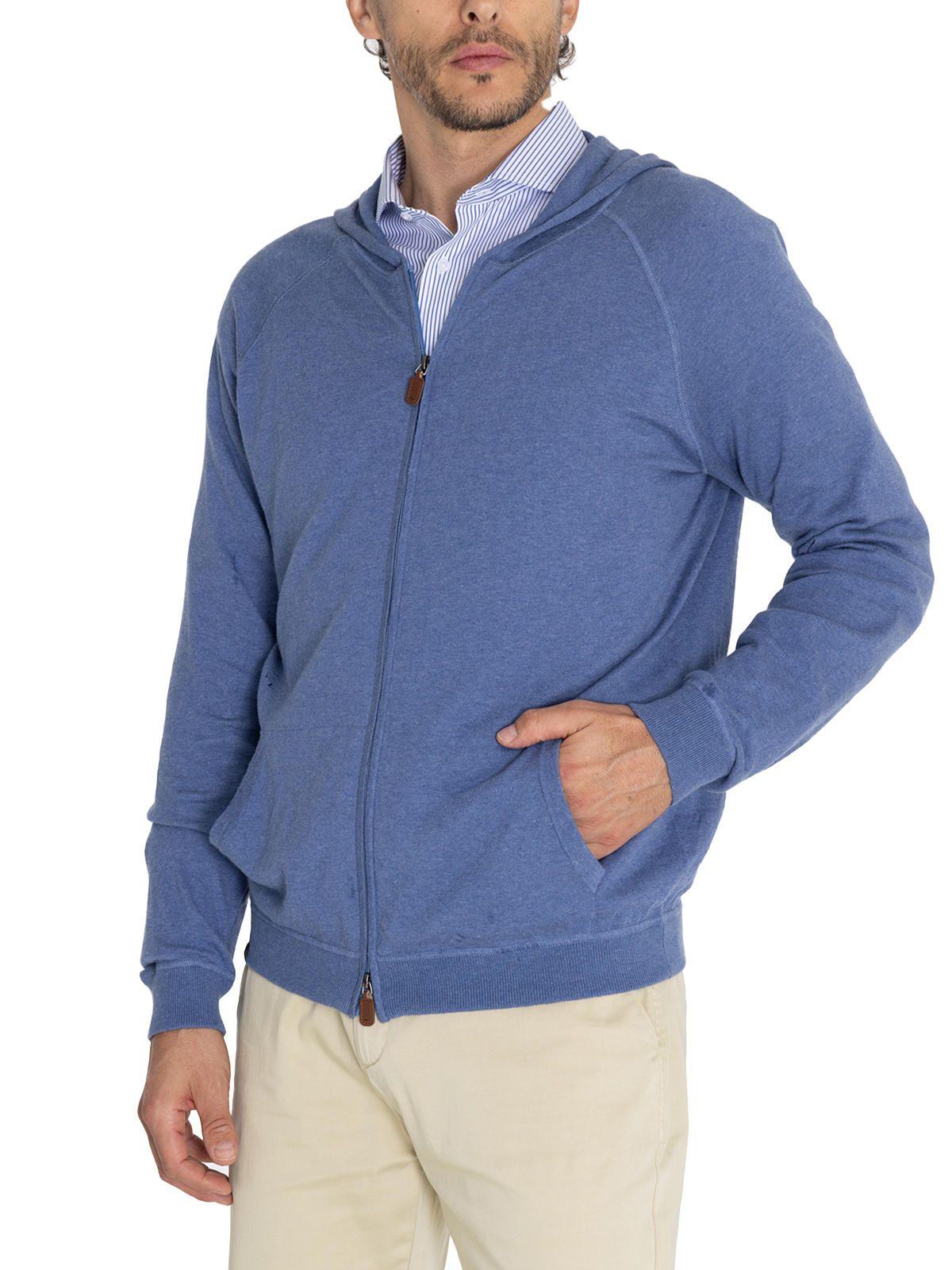 Chaleco Algodón Orgánico Azul Leoini Hombre -5