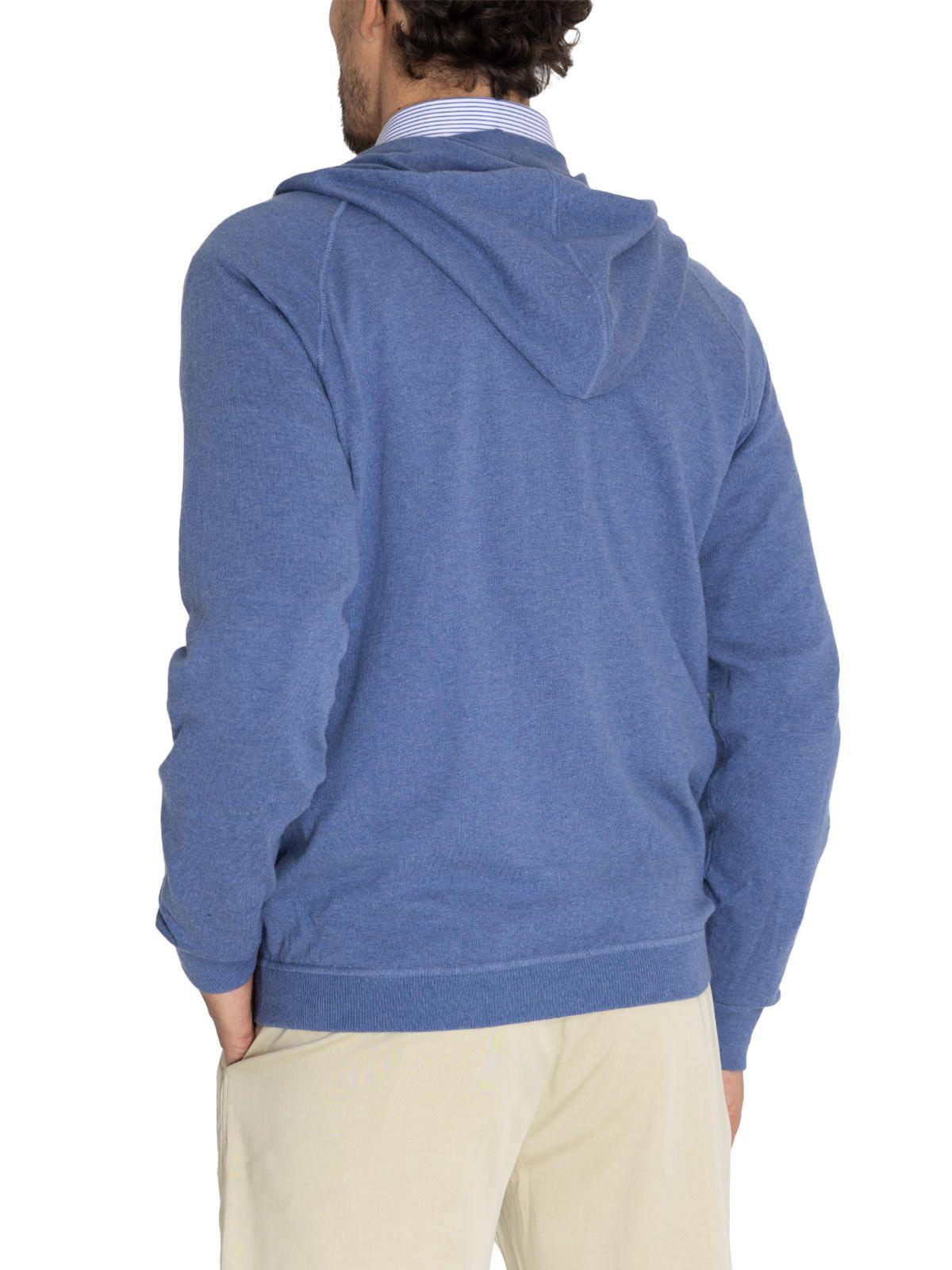 Chaleco Algodón Orgánico Azul Leoini Hombre -6
