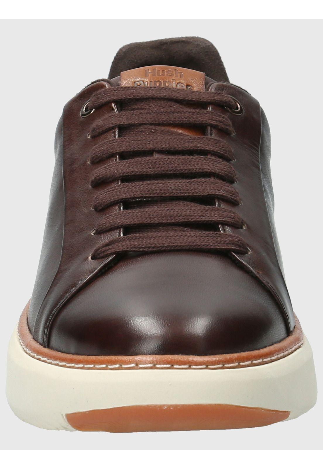 Zapatilla Cuero Hombre Force G Café Oscuro-3