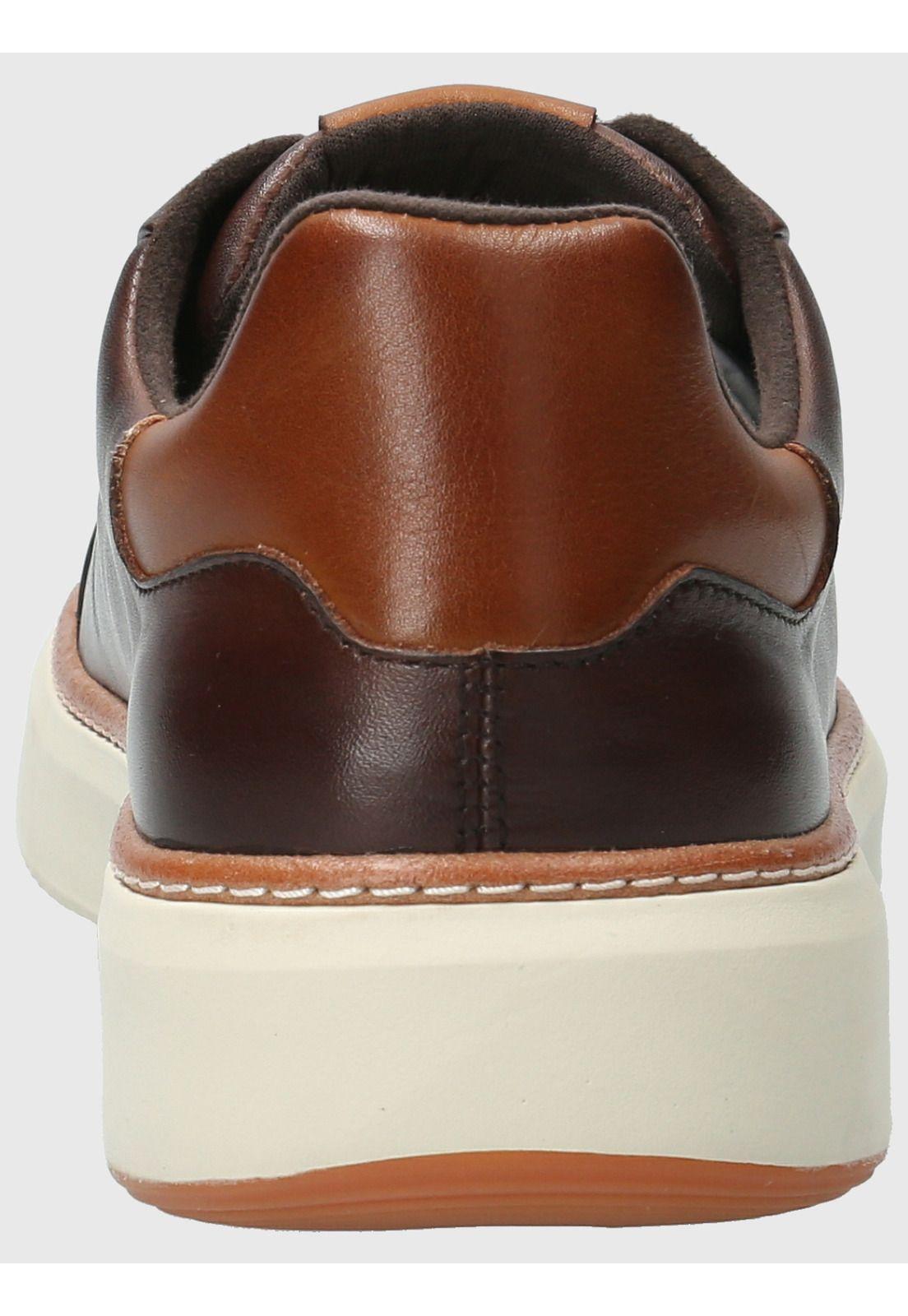 Zapatilla Cuero Hombre Force G Café Oscuro-6
