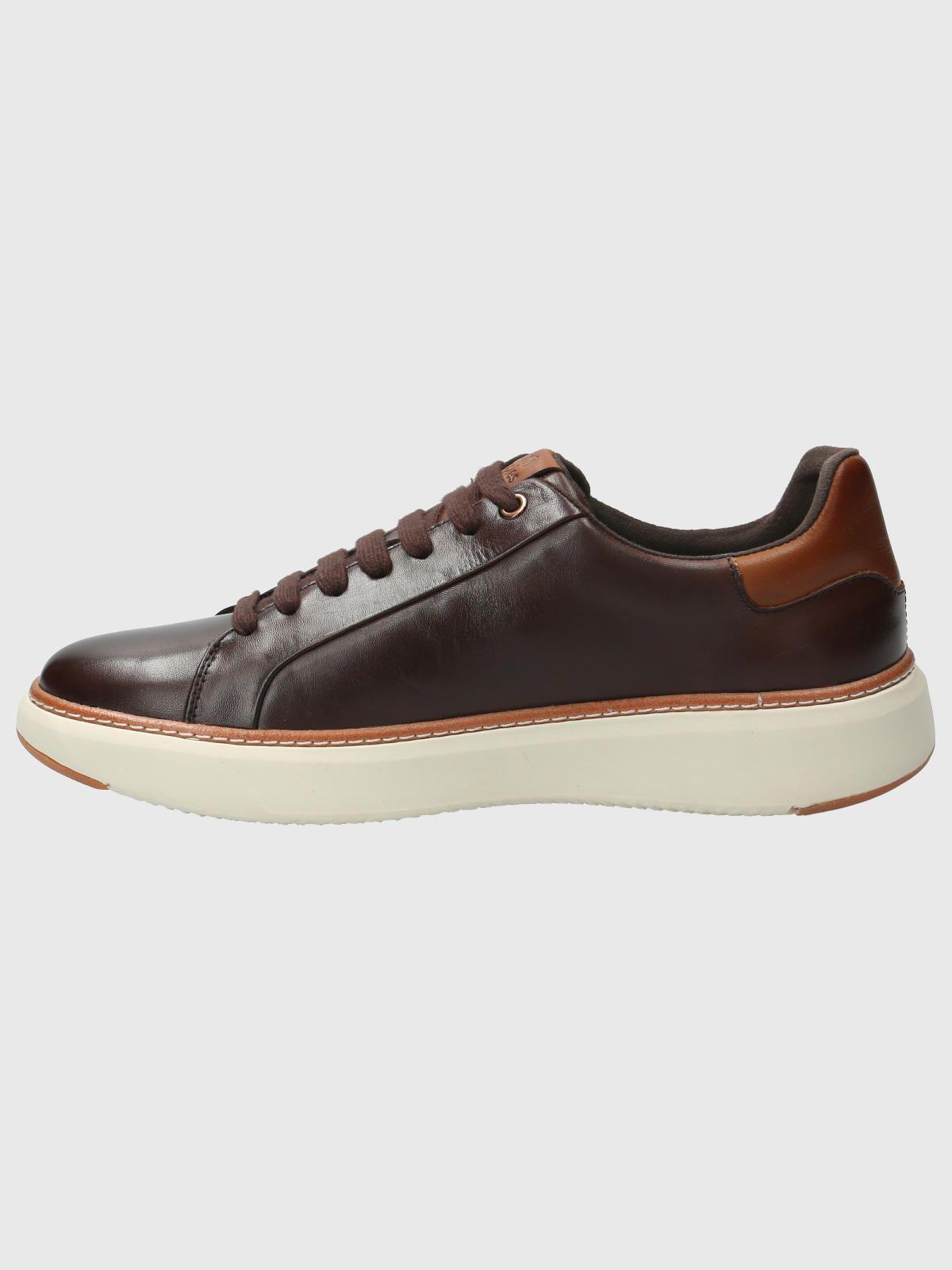 Zapatilla Cuero Hombre Force G Café Oscuro-5