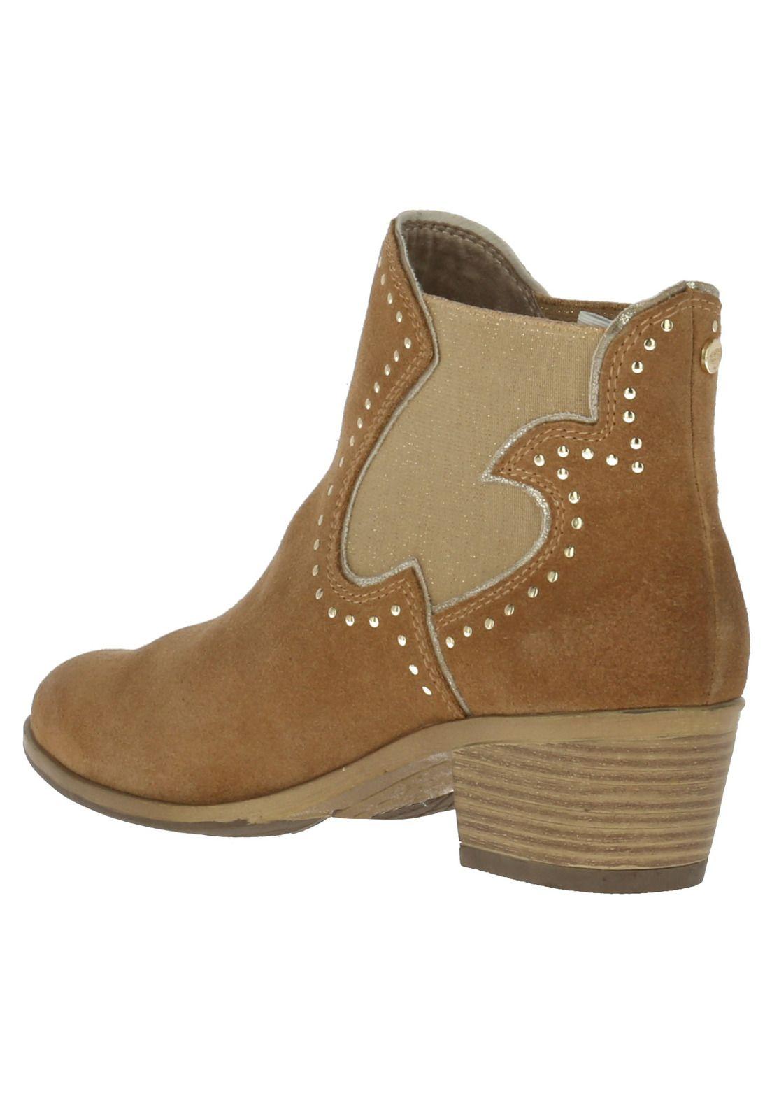 Botin Cuero Mujer Gypsy Café-4