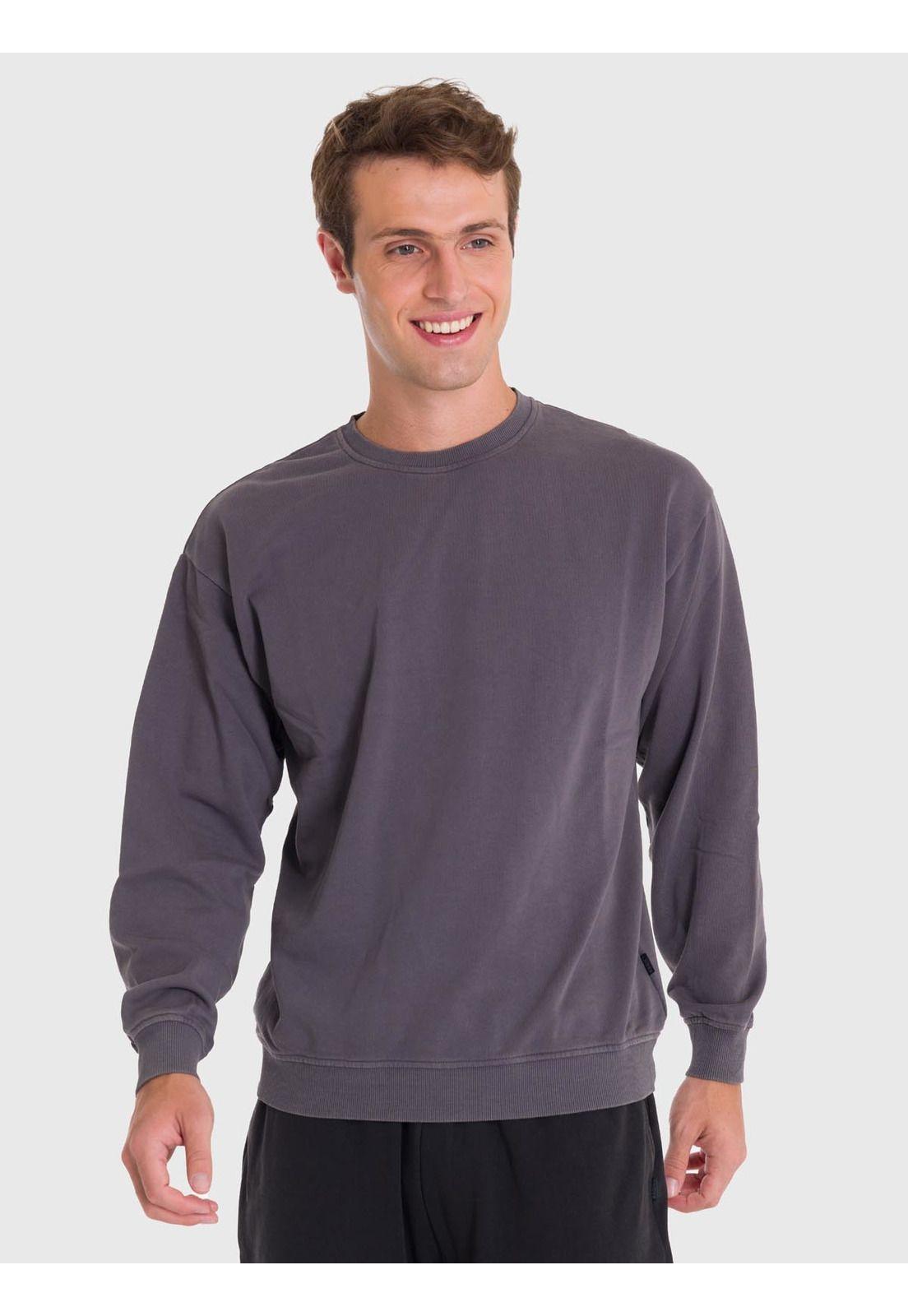Polerón Hombre Terry Crew Gris-3