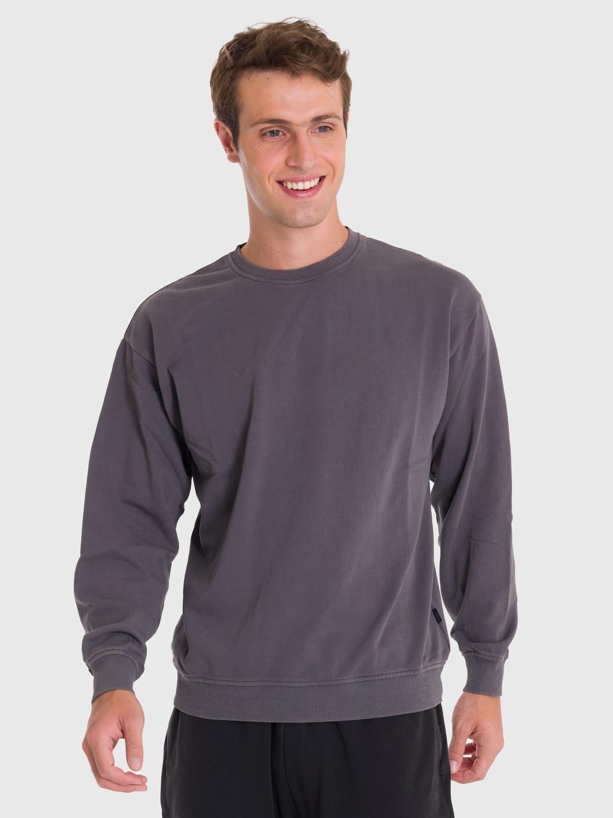 Polerón Hombre Terry Crew Gris-3