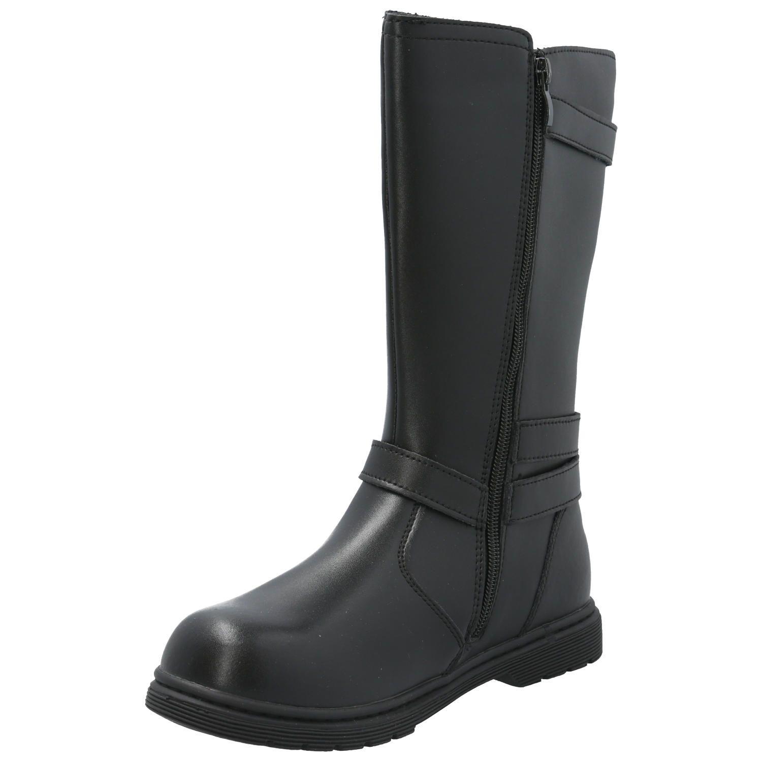 Bota Cuero Niña Lynox Negro-4