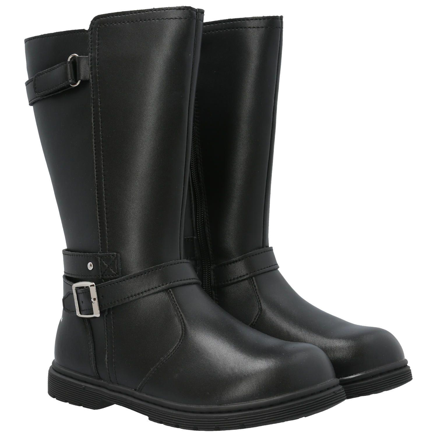 Bota Cuero Niña Lynox Negro-7