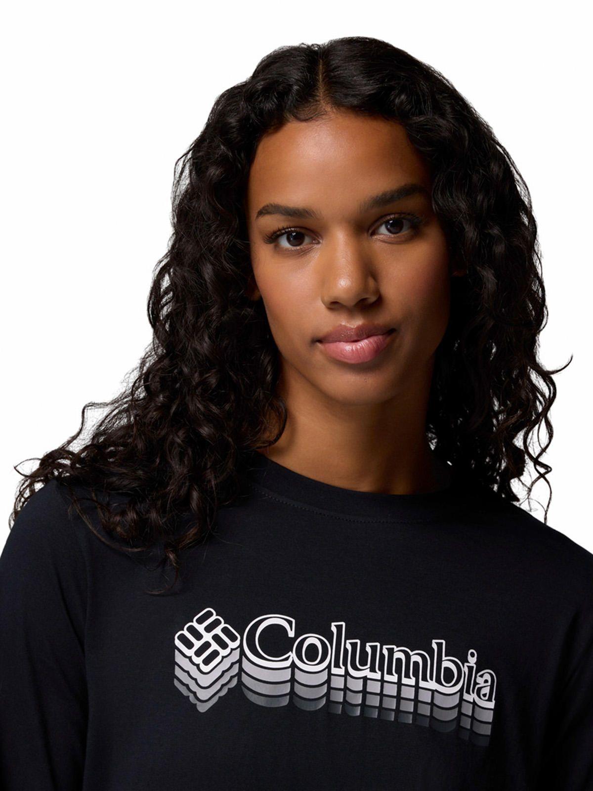 Polera ML Mujer Rolling Bend Graphic Negro-3