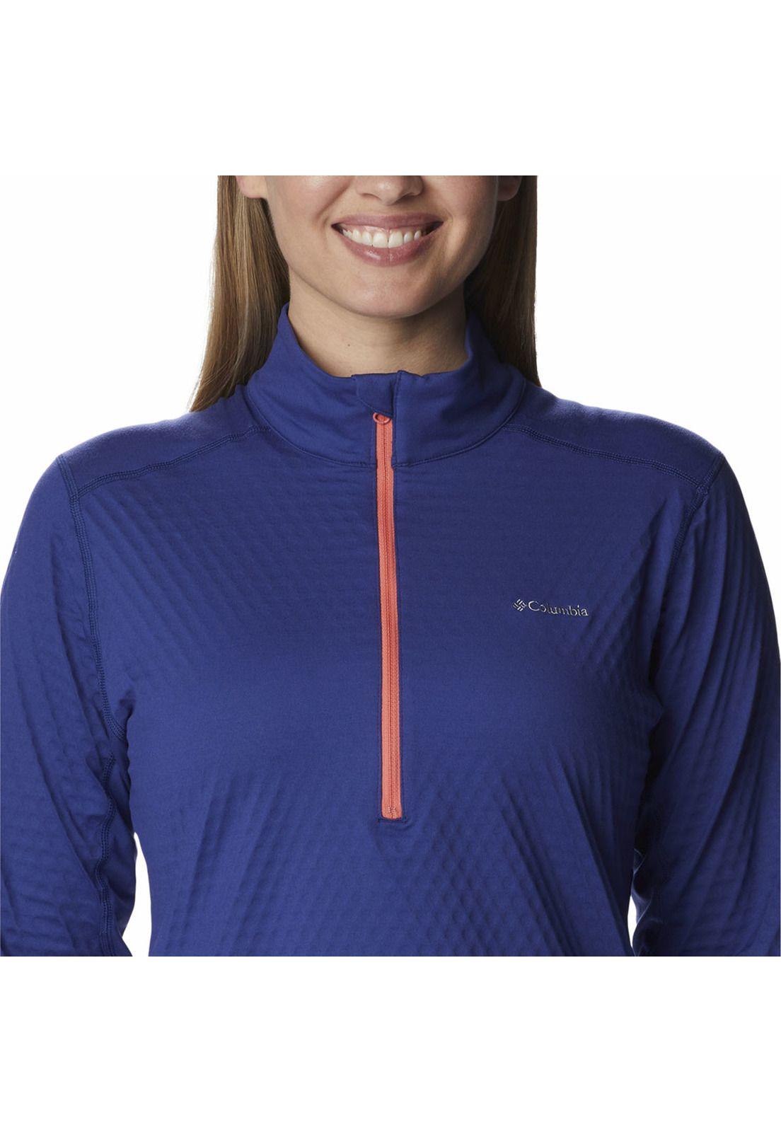 Polar Mujer Bliss Ascent 1/2 Zip Azul-4