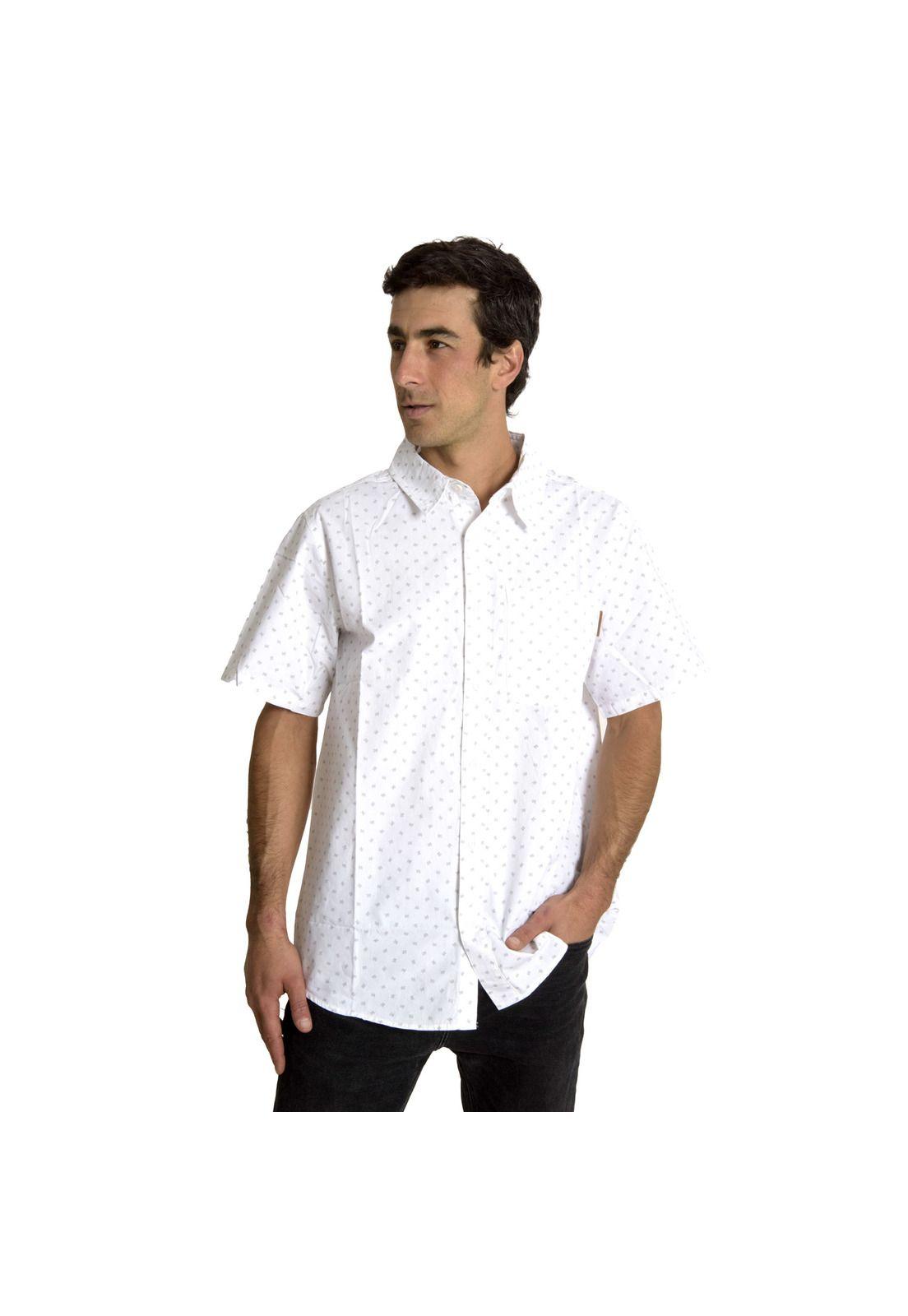 Camisa Hombre Patric Full Print Sh Blanco-0